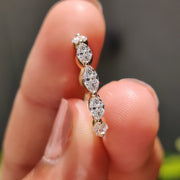 Yellow Gold Marquise Wedding Band