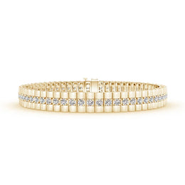 Prong-Set Diamond Link Bracelet