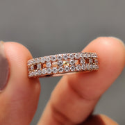 Eternity Round Diamond Rose Gold Band