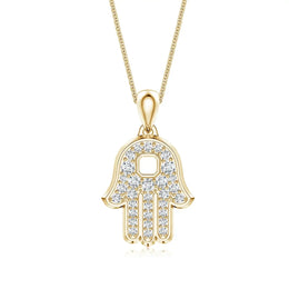 Pave-Set Lab-Grown Diamond Men’s Hamsa Pendant showcasing brilliant sparkle and refined sophistication.