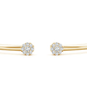 Lab-Grown Diamond Open Flex Floral Bangle