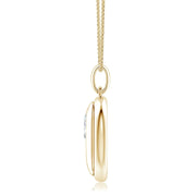 Emerald-Cut Lab-Grown Diamond Men's Tag Pendant