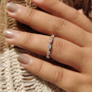 Yellow Gold Marquise Wedding Band