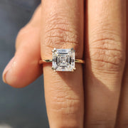 Solitaire Asscher Cut Engagement Ring