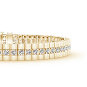 Prong-Set Diamond Link Bracelet