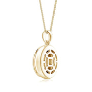 Round Lab-Grown Diamond Men’s Medallion Pendant