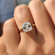 Solitaire Asscher Cut Engagement Ring