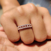 Eternity Round Diamond Rose Gold Band