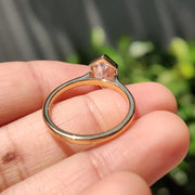 Hexagon Step Cut Bezel Setting Engagement Ring