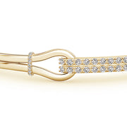 Diamond Encrusted Interlocking Love Knot Bracelet