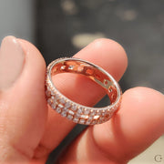 Eternity Round Diamond Rose Gold Band