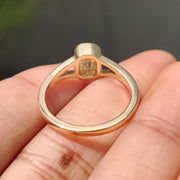 Bezel Set Cushion Old European Cut Diamond Ring