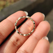 Round Diamond Eternity Band In Milgrain Style