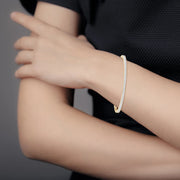 Princess-Cut Diamond Tennis Bracelet