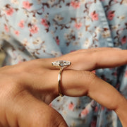 Lozenge Engagement Ring In Solitaire Style