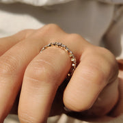 Marquise And Round Wedding Band In Full Eternity Style