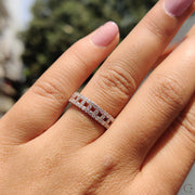 Eternity Round Diamond Rose Gold Band